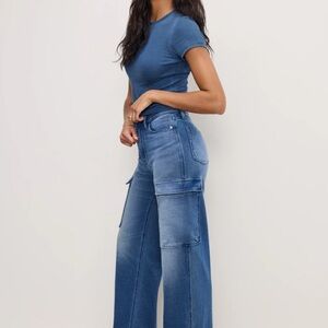 Good American Indigo Flare Jeans